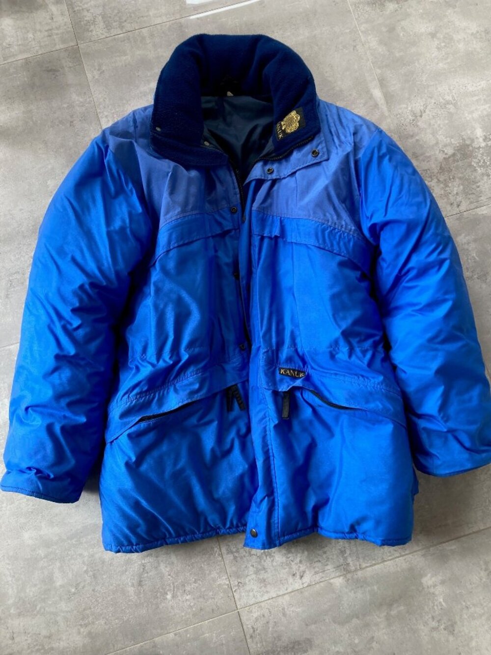 KANUK Blue Winter Parka Vintage 90s